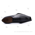 Zapatos casuales de cuero con cordones para hombre